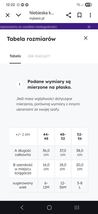 Mybasic kominiarka merino szara 48-52cm