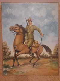 Polski Ułan na koniu 1939 r. Obraz (54,5x43) Hieronim Lange