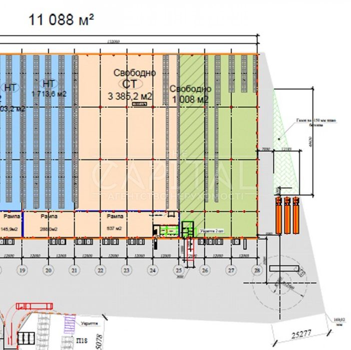 Оренда складу 4300м2 Колонщина, вул. Архітектора Доценка