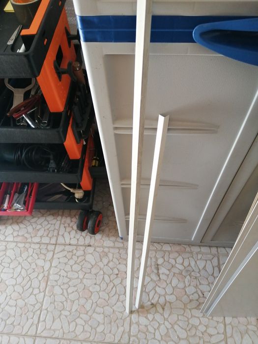 Perfis plásticos 100cm e 90cm