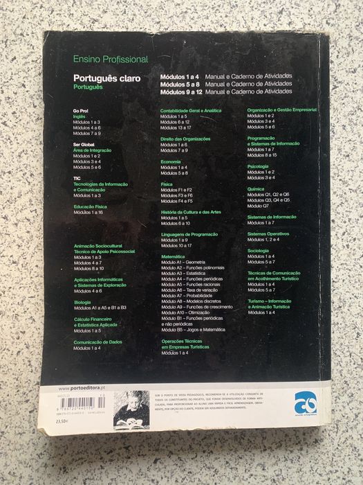 Livro Português Claro 12 ano - módulos 9, 10, 11 e 12