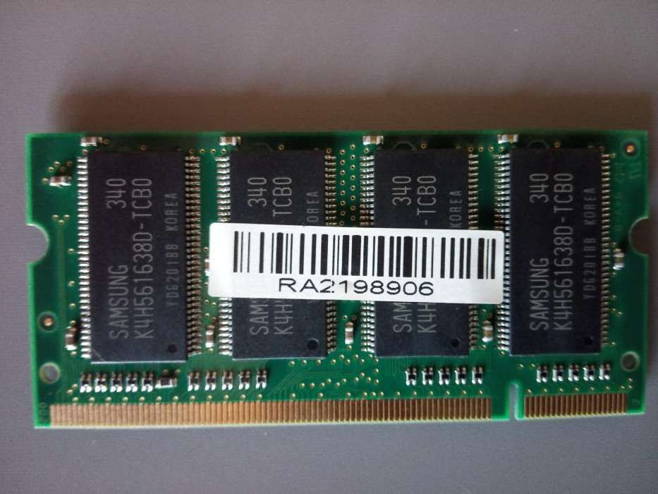 Memória SAMSUNG DDR 256Mb para portátil