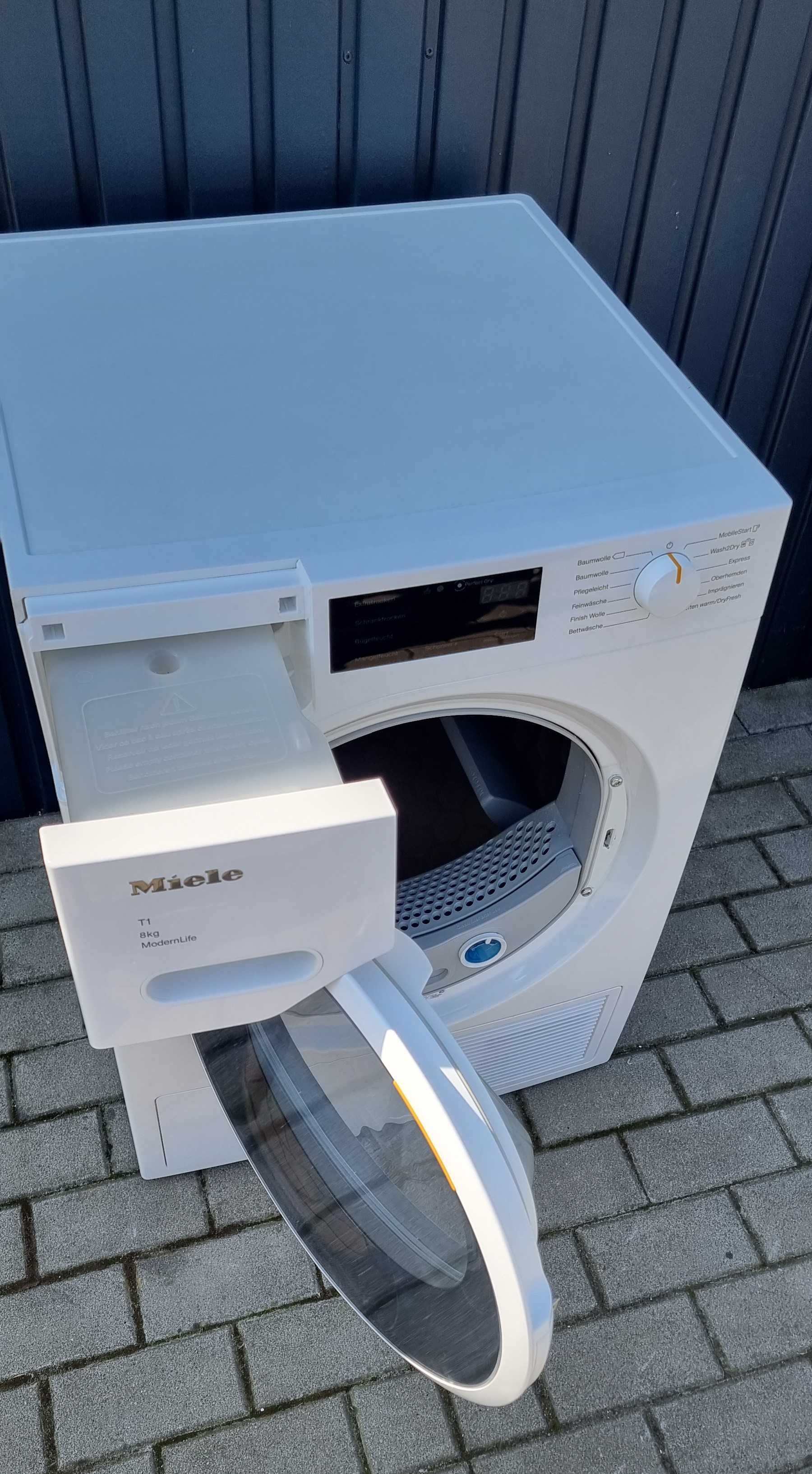 Zestaw Miele. Pralka W1 WSI 863 (jak nowa)+ Suszarka T1 TWD 360, 9/8kg