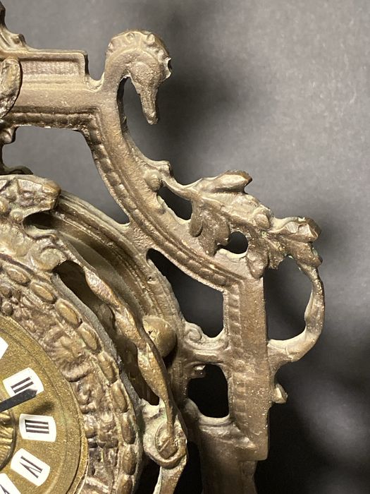 Zegar kominkowy mosiądz