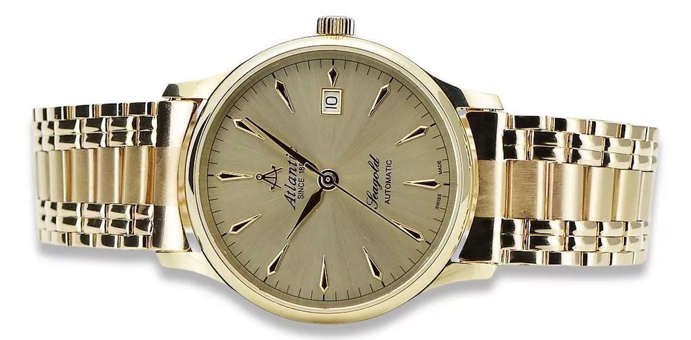 Złoty zegarek Seagold Atlantic 14k automat mw015y&mbw012yo Gdańsk
