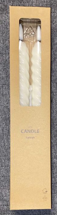 sŚwiece Jysk 2 szt w zestawie bisle