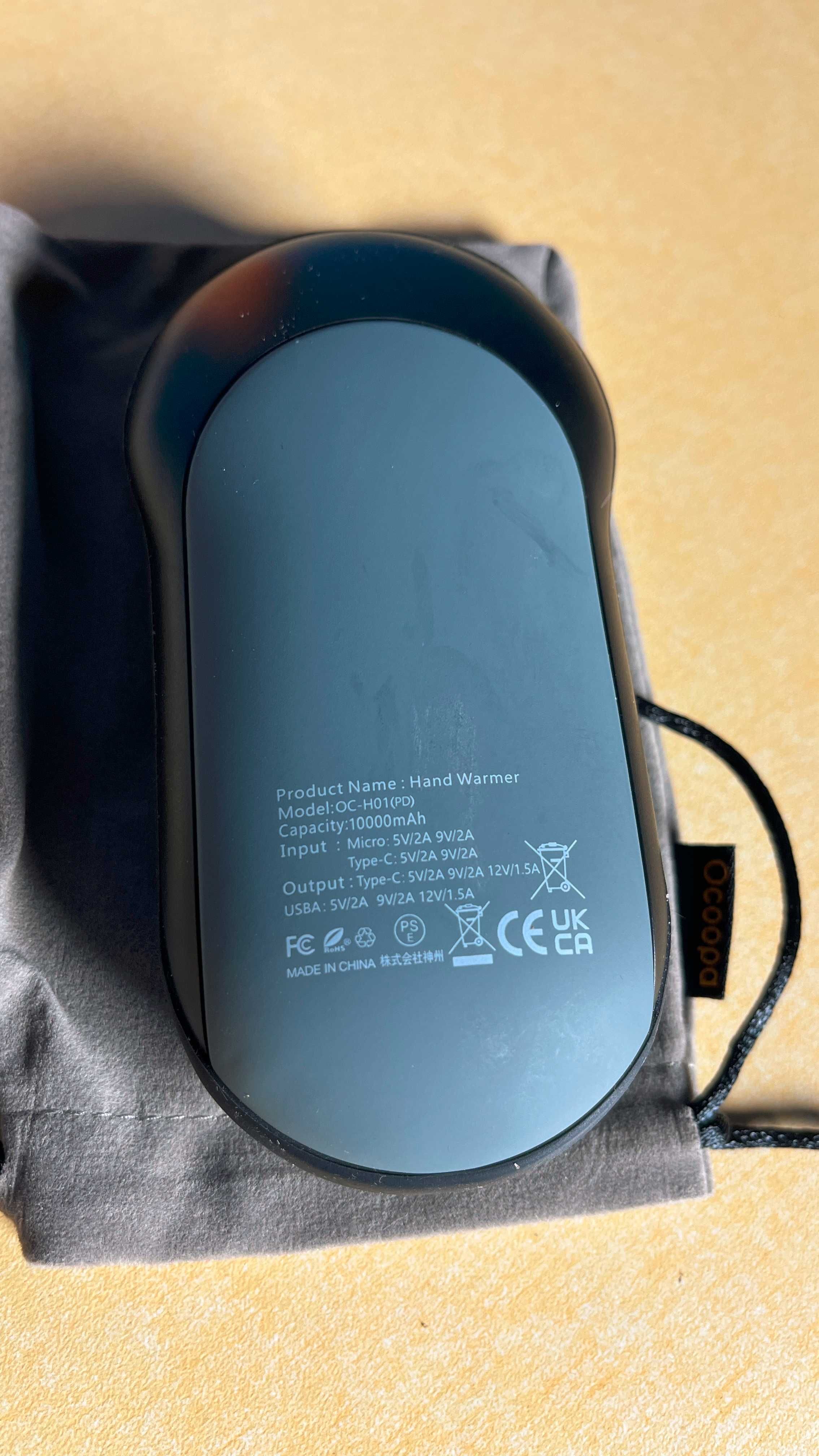 Elektroniczny ogrzewacz dłoni, powerbank 10000 mAh Ocoopa Halo Pro