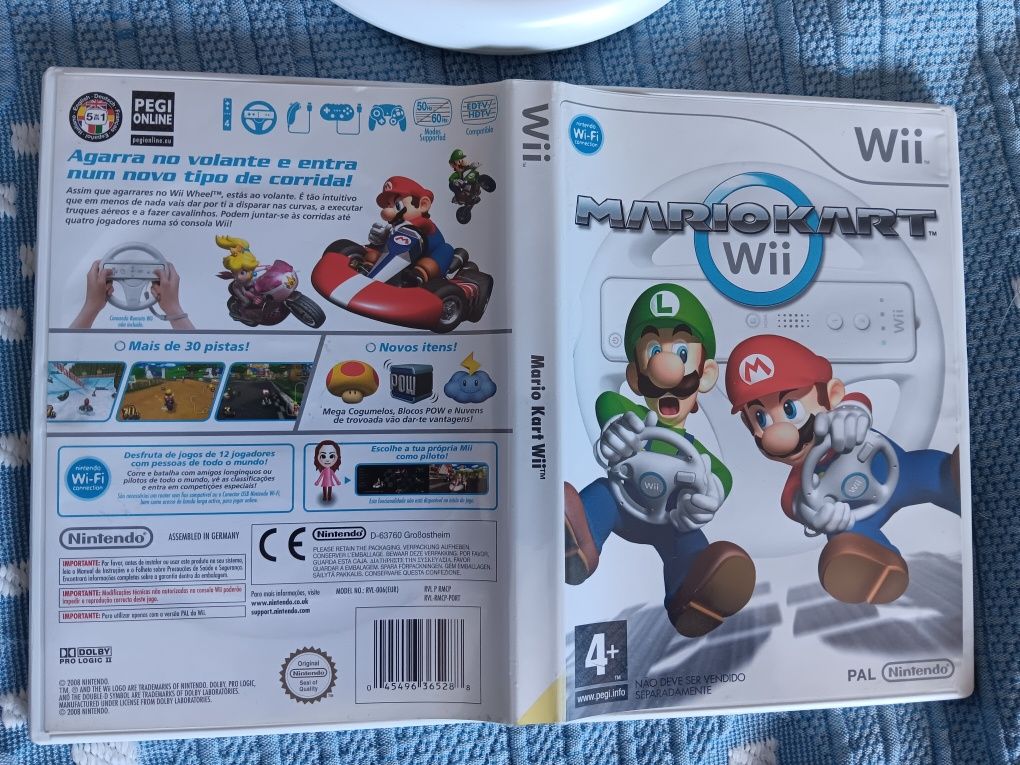 Conjunto Mario Kart + Volante  Nintendo Wii