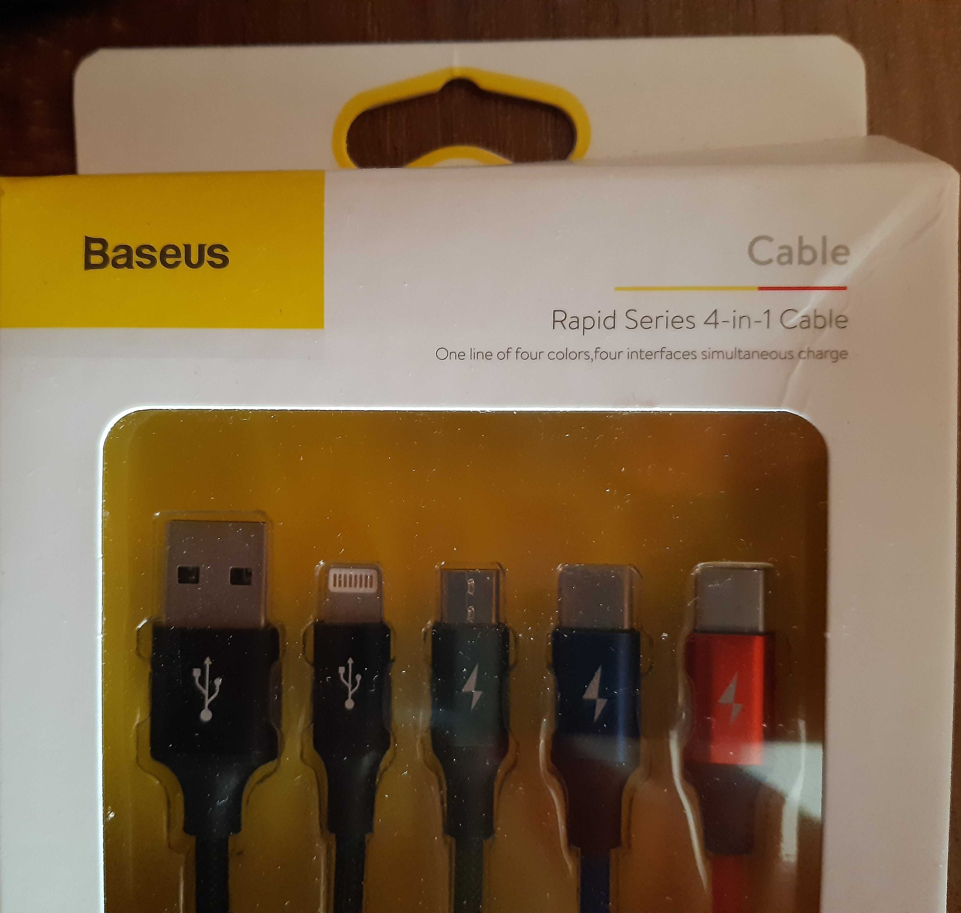 Kabel USB z 4 końcówkami