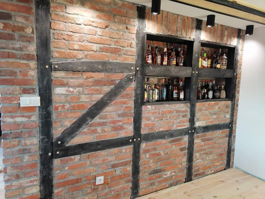 Stara cegła cięta, płytki ceglane na elewacje, ściany Loft-Styl Łódź
