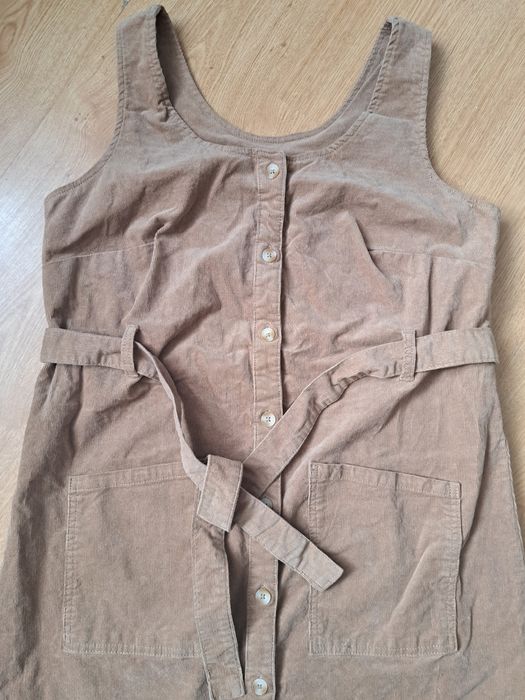 Сукня - сарафан в рубчик на ґудзиках. Англія, TU, великий розмір, XL