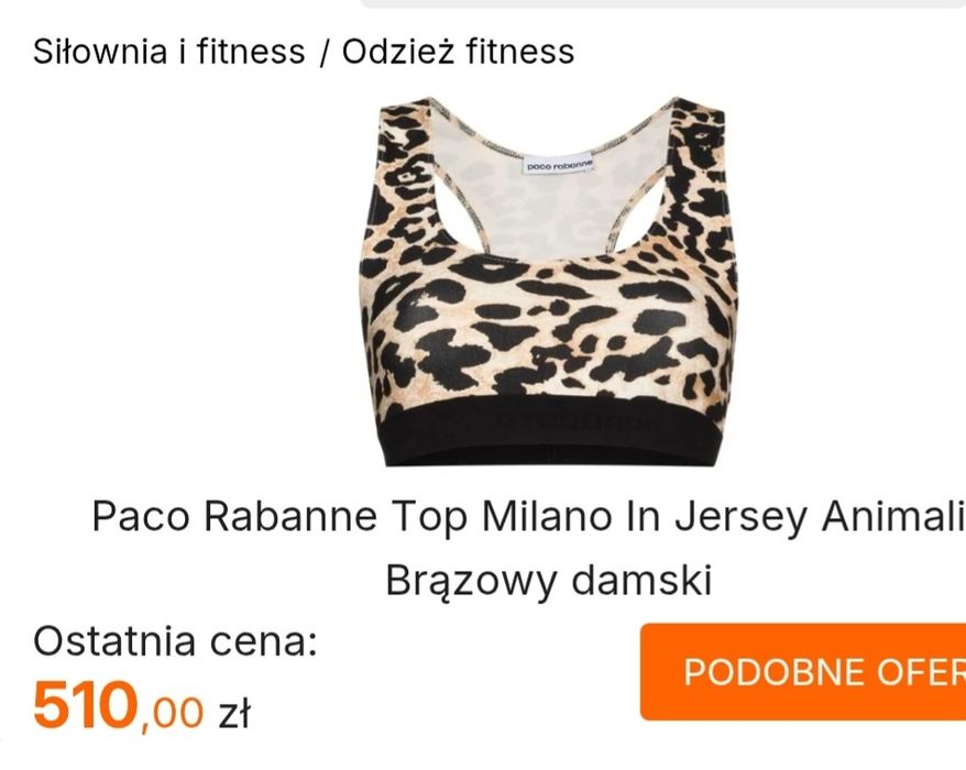 Top bluzka paco rabanne nowy S