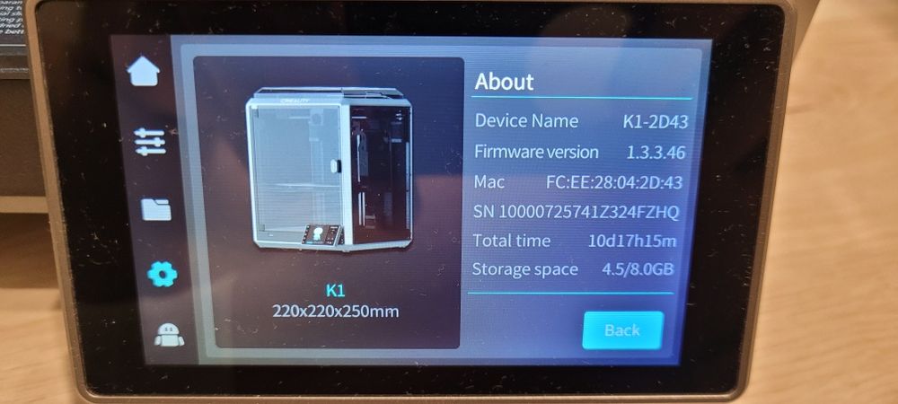 Creality K1 wersja 2024