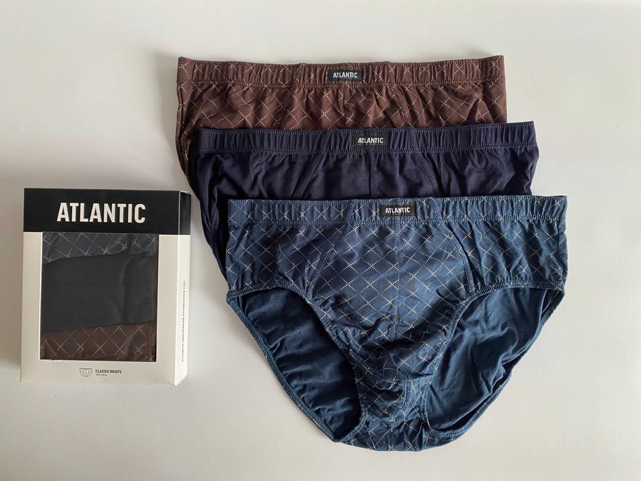 Знижка! Чоловічі труси мужские трусы Atlantic classic набір 3 шт