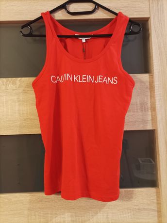 Czerwony top Calvin Klein