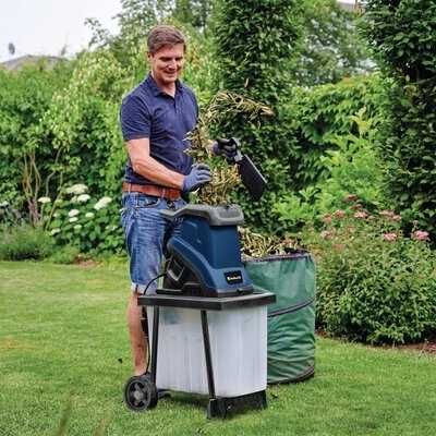 Elektryczny rozdrabniacz Gałęzi Einhell 2500W Rębak Gałęziarka 55L
