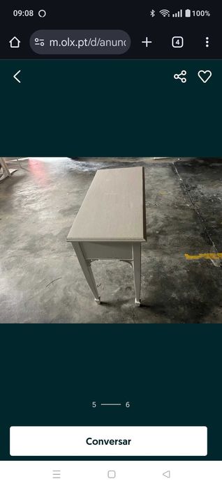 Mesa vintage de madeira