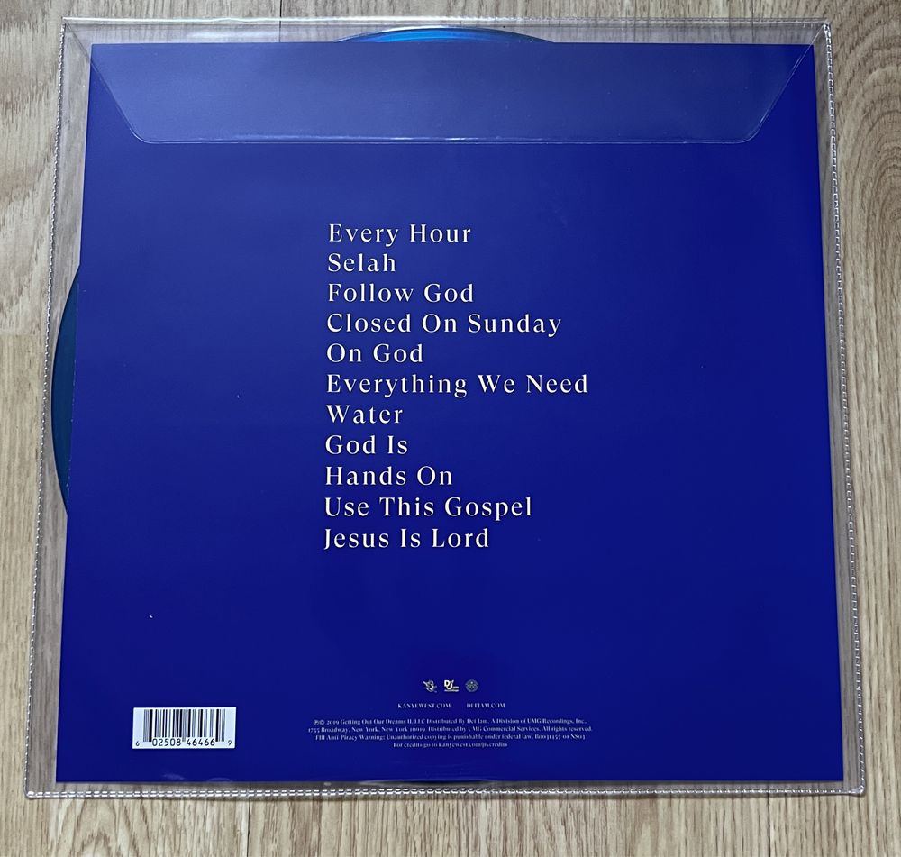 Kanye West Jesus is King LP Winyl JiK Ye Crystal Blue Limited Edition