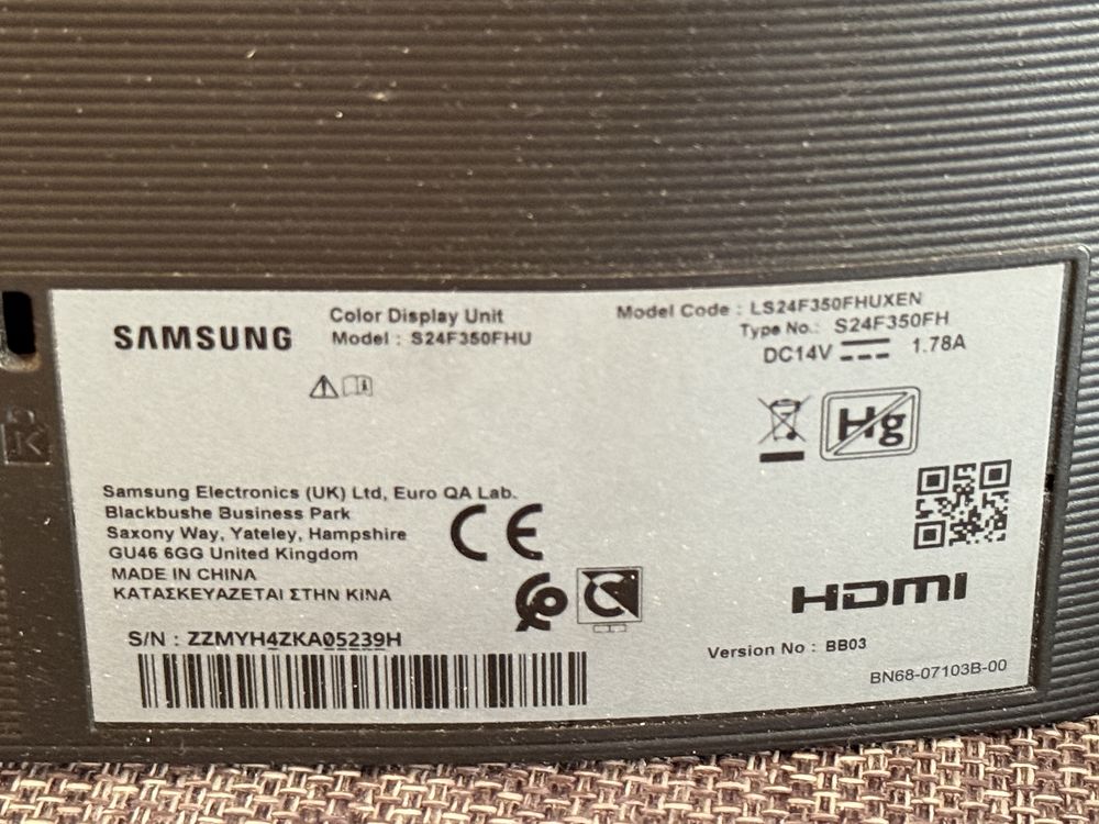 Monitor Samsung 23,5” 60Hz