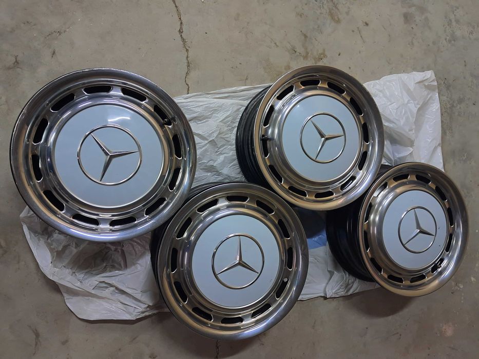 jantes e tampões para mercedes w123 - originais
