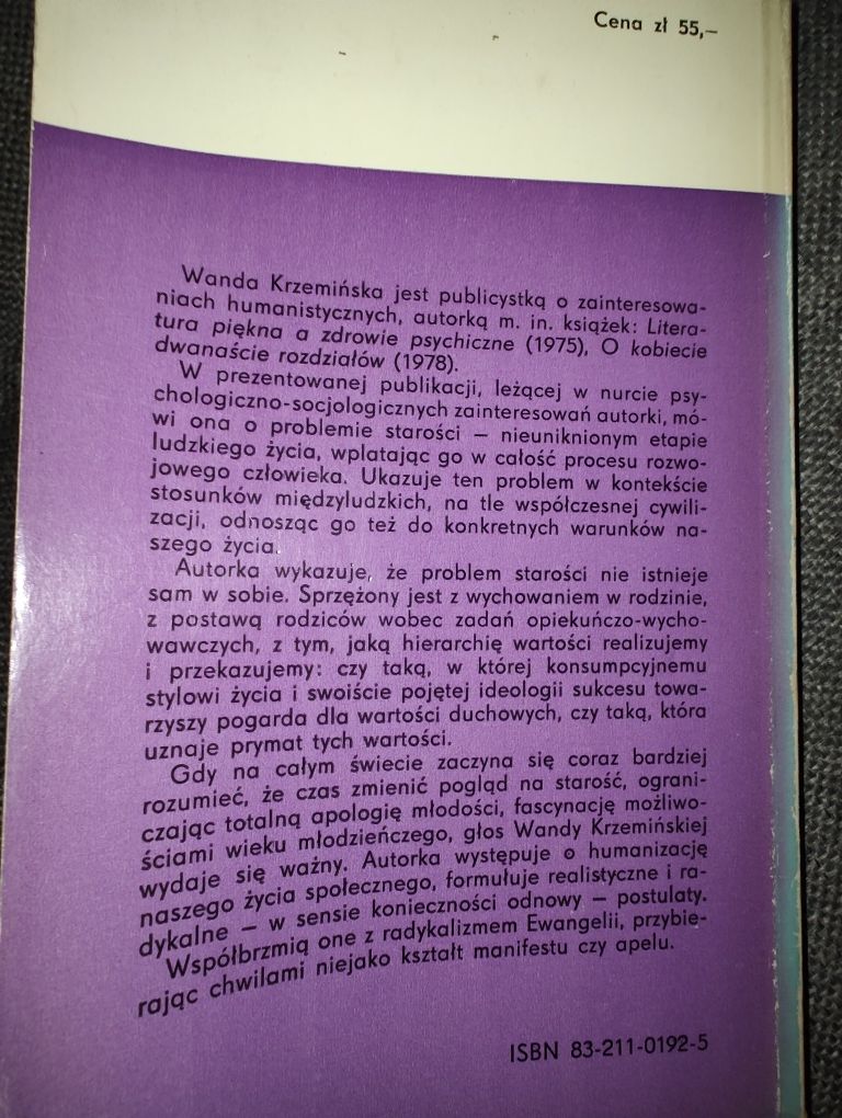 Starość rośnie wraz z nami W. Krzemińska