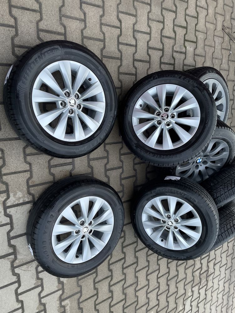 Kola felgi skoda kamiq scala 16 cali opony 205/60/16 goodyear letnie