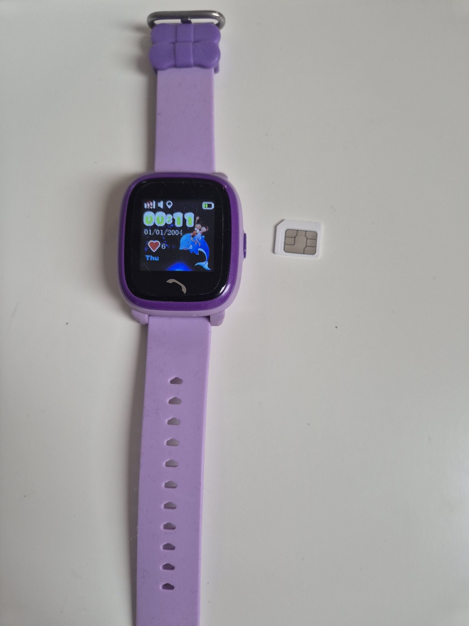 Smartwatch Garett Kids 4 GPS GSM fioletowy