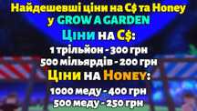 Продаж шеклів і меду у Grow a Garden