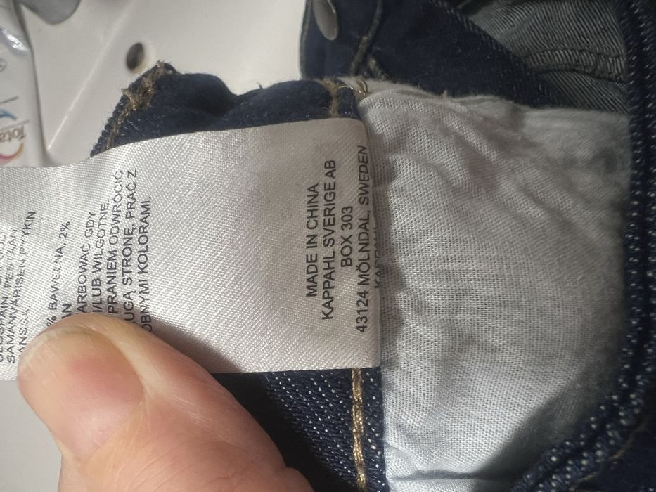 Granatowe jeansy denim Kappahl rozm.40