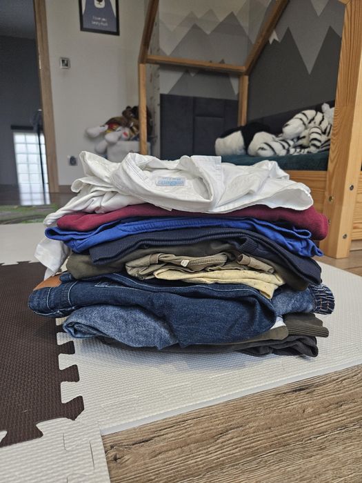 Paka ubran 10 sztuk chlopiec jesien zima dżinsu bluzy 110 H&M, smyk