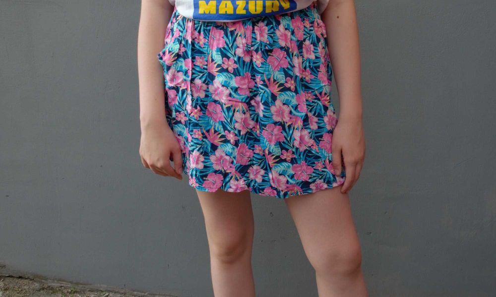 letnia spódniczka w kwiaty