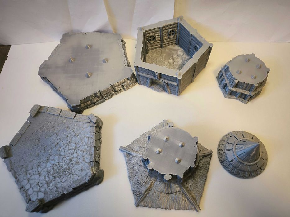 Wiatrak/młyn Diorama Makieta RPG