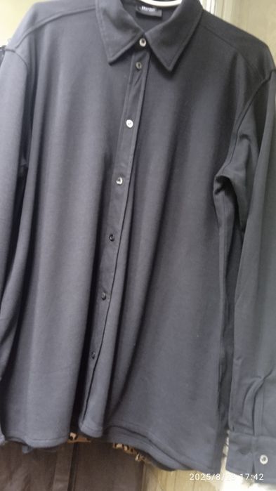 Рубашка-батник, чёрная "Hugo Boss"