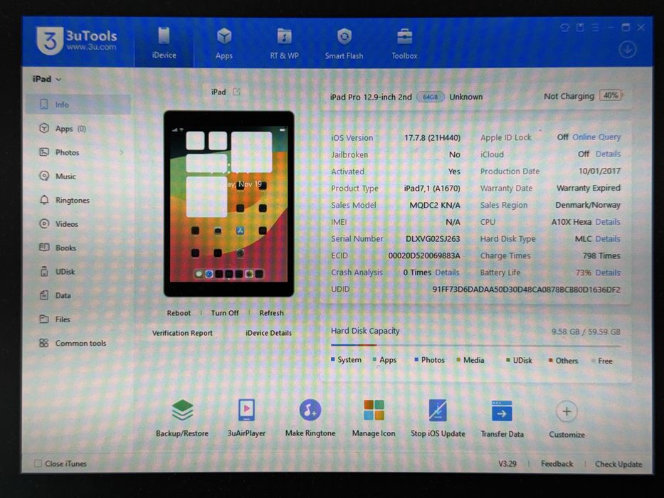 iPad Pro 12.9 2. gen. (A1670) 64GB - faktura VAT 23%