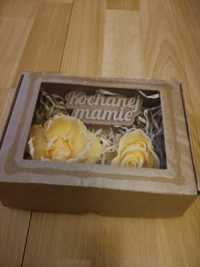 Flowerbox pudełko kwiaty mydlane Dzień Mamy