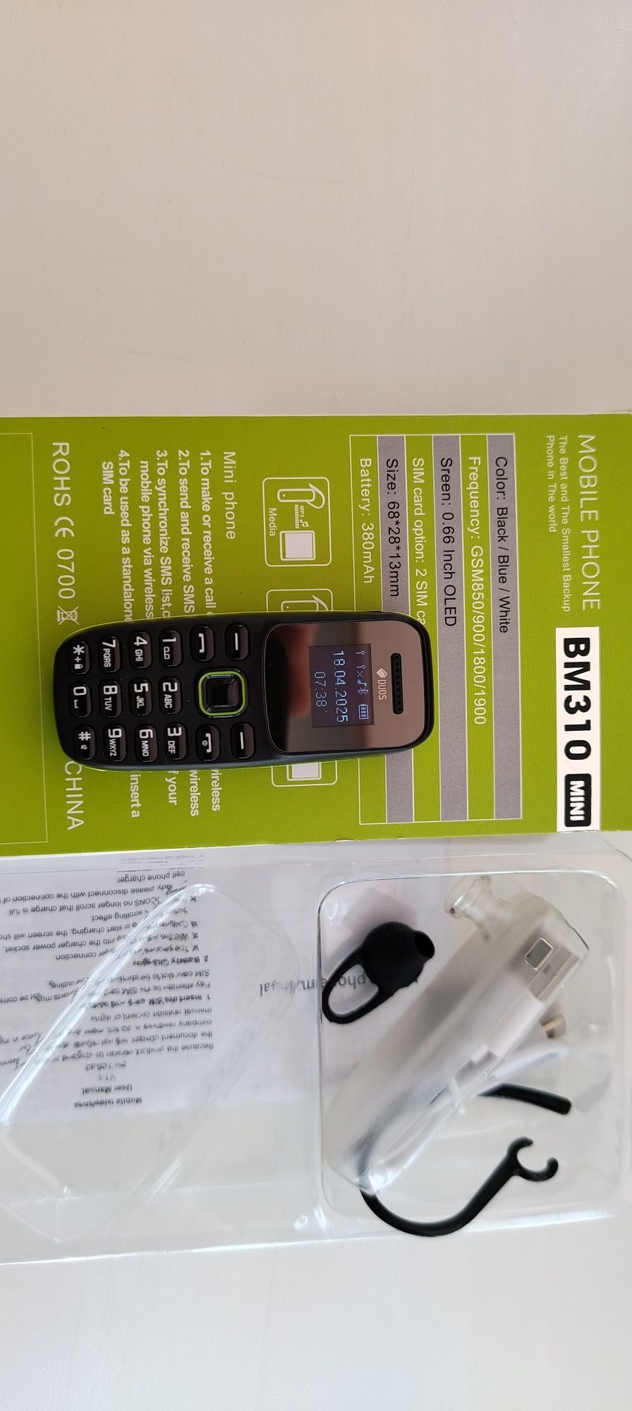 міні телефон мобільний/мини телефон кнопочный Servo BM 310, 2 sim