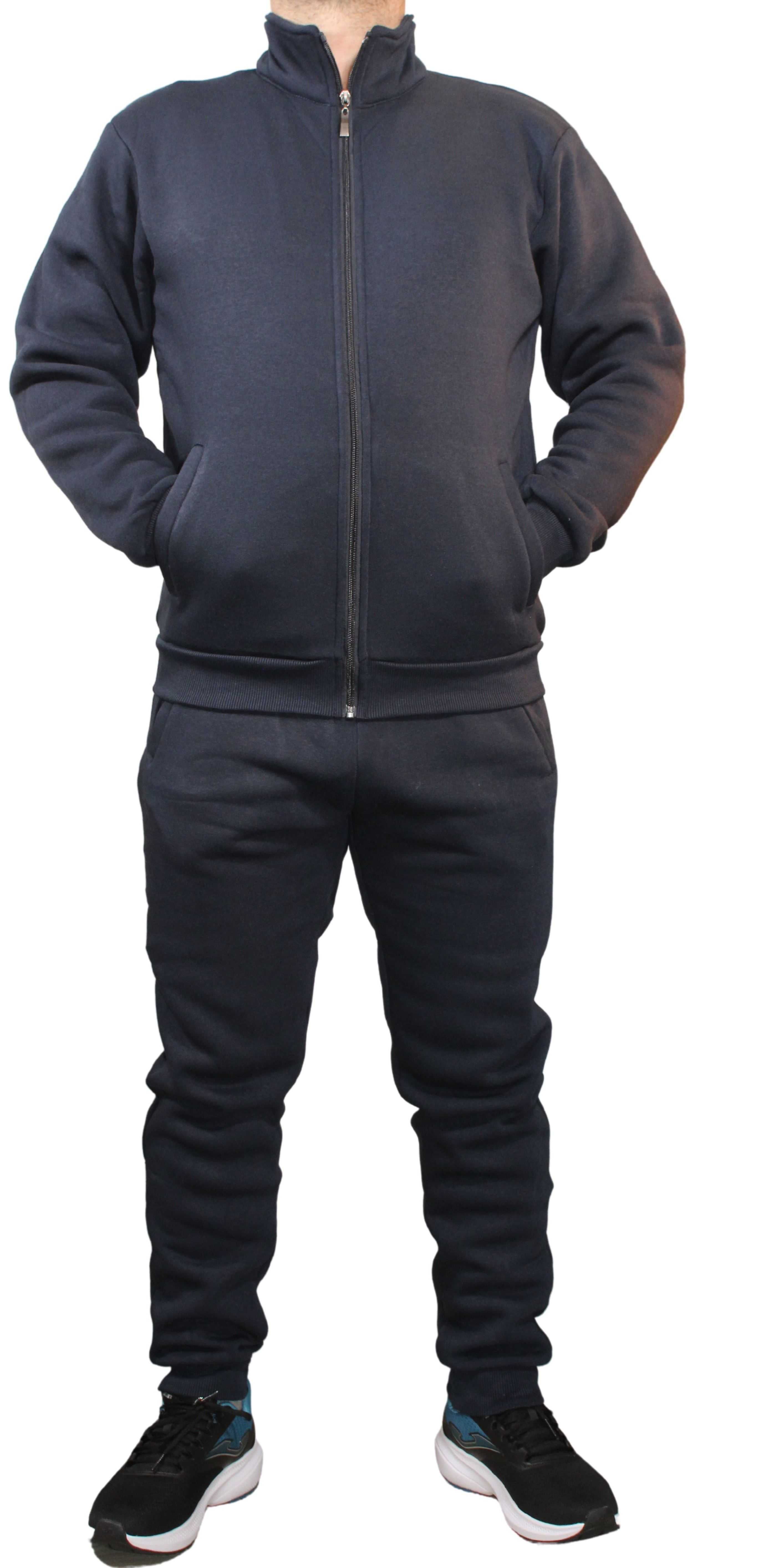 Ocieplany męski komplet dresowy plus size rozmiary od 4XL do 8XL