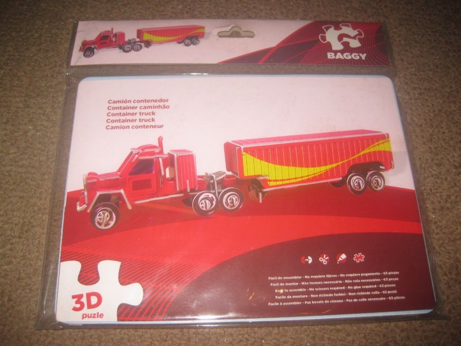 5 Puzzles 3D/Novos e Embalados!