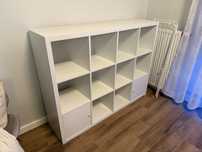 JAK NOWY Ikea Kallax Modułowy 3x4 z dwiema szafkami