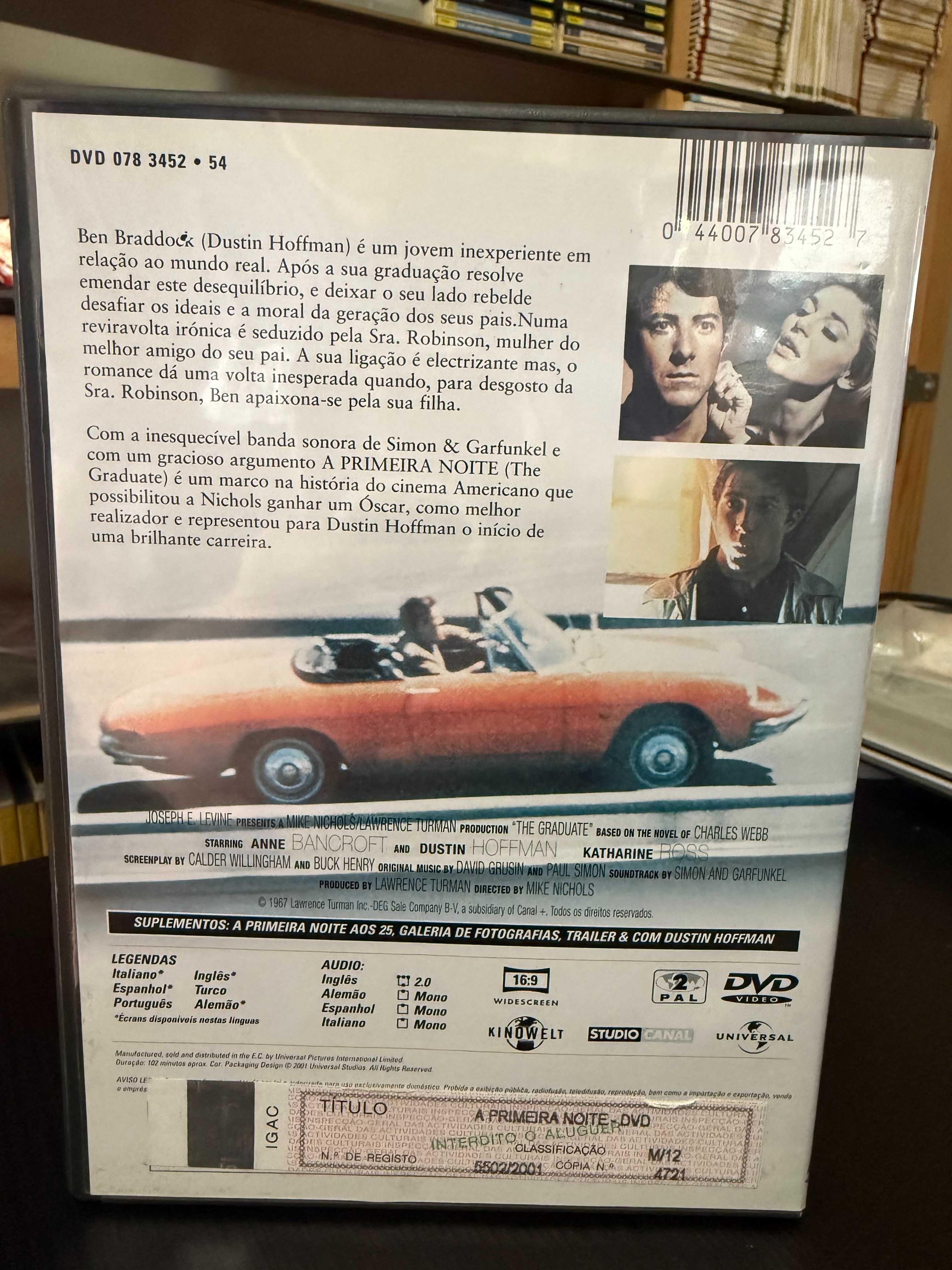 Mike Nichols – The Graduate (A primeira noite) - A Bancroft, D Hoffman