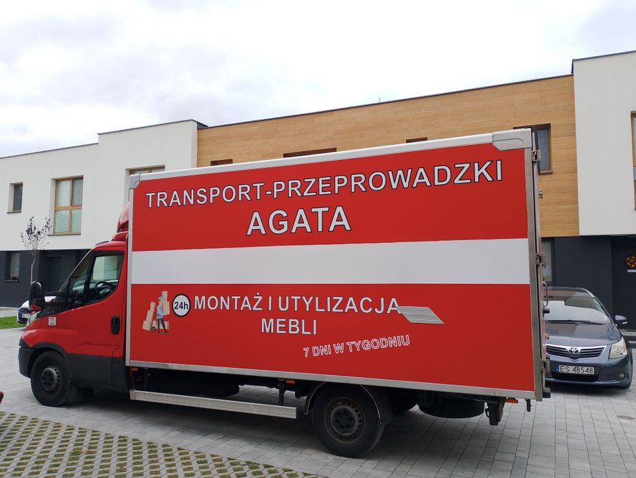 Transport-Przeprowadzki ,,Agata,,~ Utylizacja Mebli~24H 7 w tyg!!
