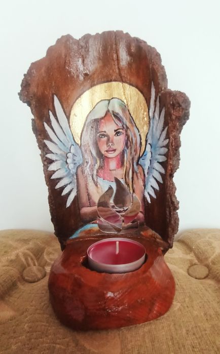 Lampka z aniołem