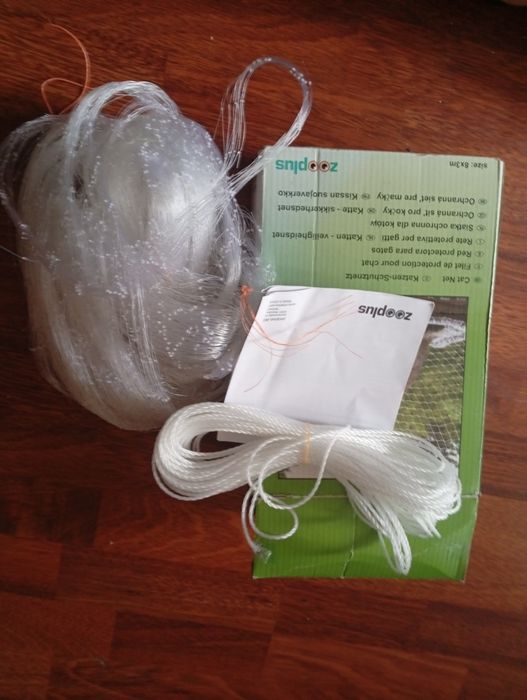 Siatka ochronna dla kota balkon 8x3m