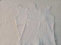 Podkoszulki koszulki bielizna 134 komplet 2 szt.
