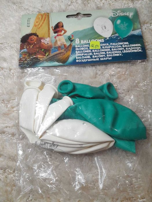 Nowe balony Disney Vaiana 8 szt Wyprzedaż !! Wysyłka w 24h
