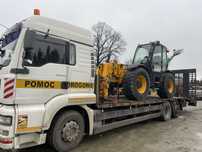 Pomoc drogowa Transport maszyn budowlanych i rolniczych laweta,holowni