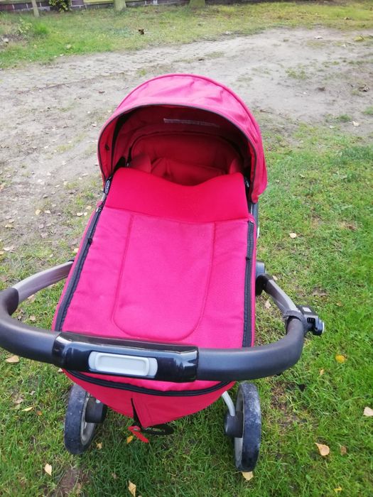 Czerwony wózek dziecięcy 3w1 Graco +adapter do fotelika