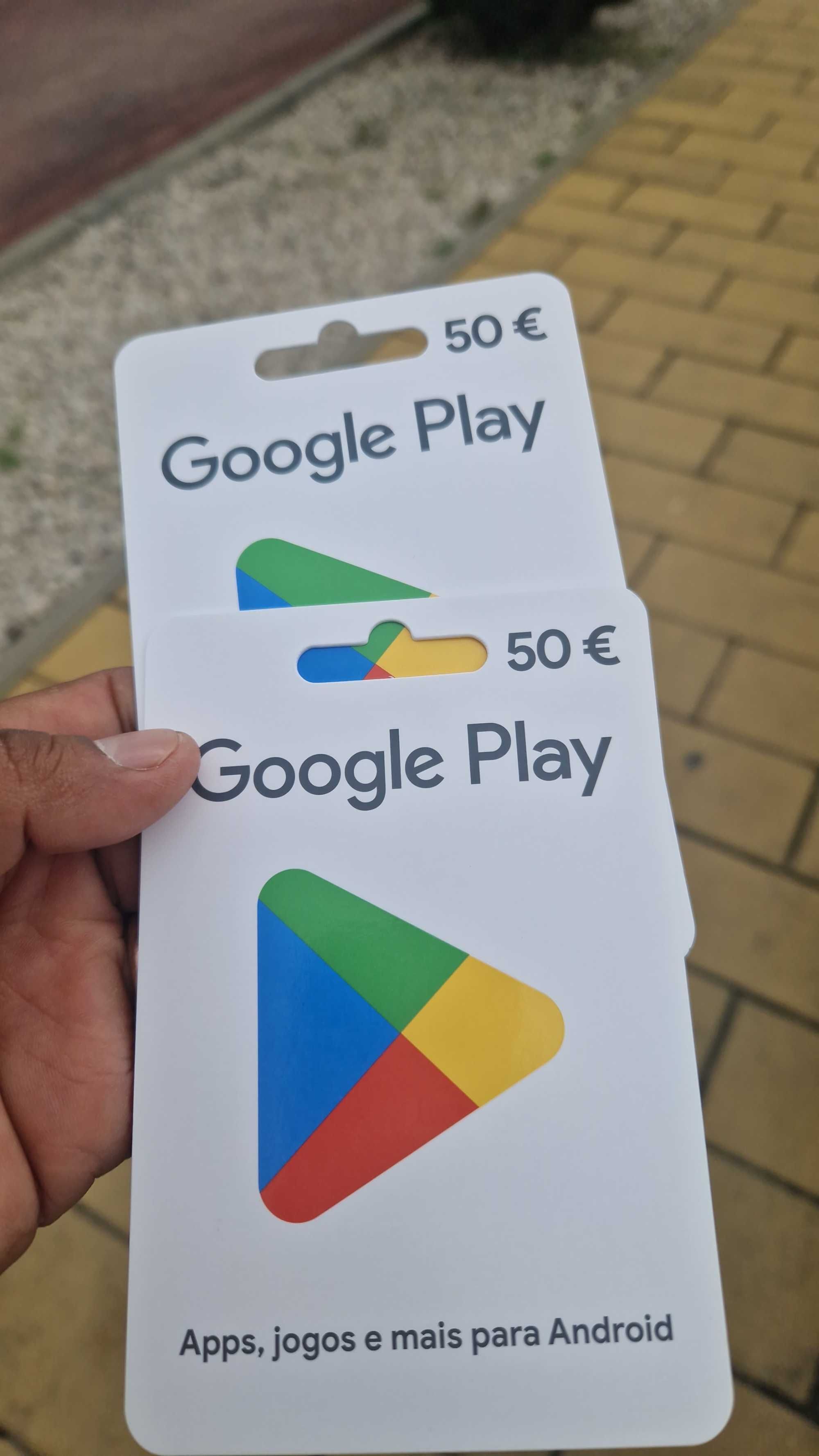 Vendo 2 cartões Google play pq comprei errado e quero vende