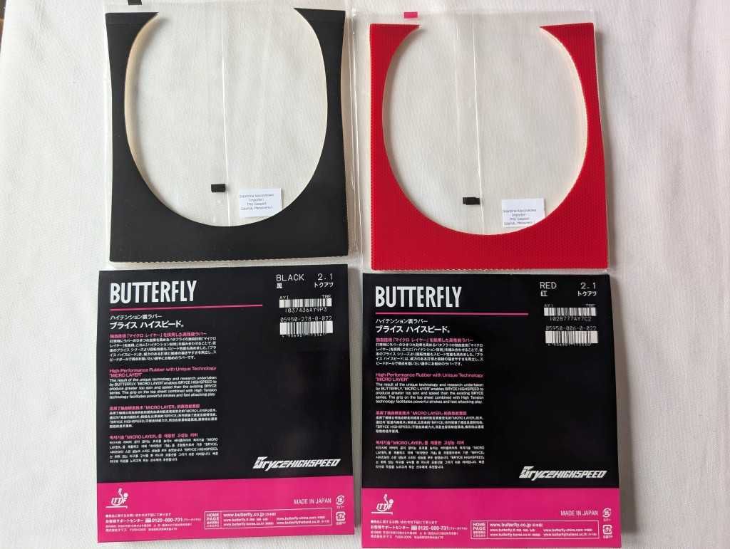 rakietka Butterfly Outerforce ZLC okładziny Bryce HighSpeed