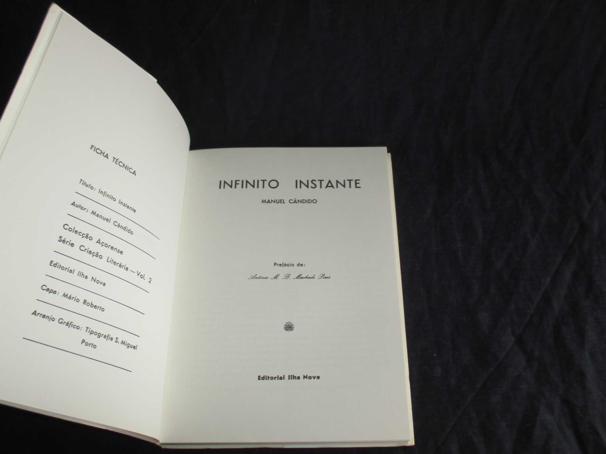 Livro Infinito Instante Manuel Cândido